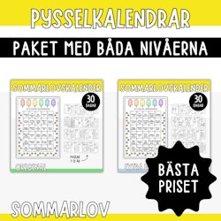 KOMBO sommarlovets pysselkalendrar