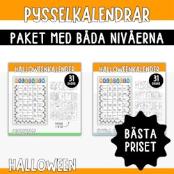 KOMBO pysselkalender halloween