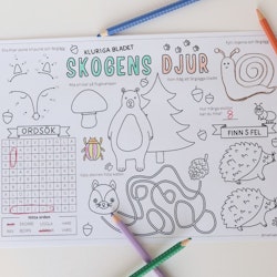 Skogens djur - kluriga bladet