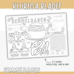 Semmeldagen - kluriga bladet pyssel