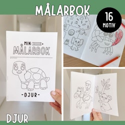 Målarbok - djur