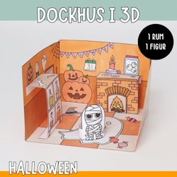 Pyssla dockhus - Halloween