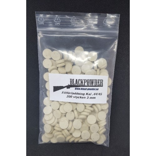 200 Pack filtförladdning kal .54 3mm