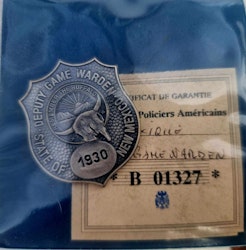 Badge Deputy game Warden 1930