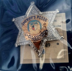 Police Badge Sheriffs posse Clay county Missouri