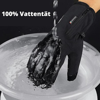 Vattentäta handskar med touch-funktion