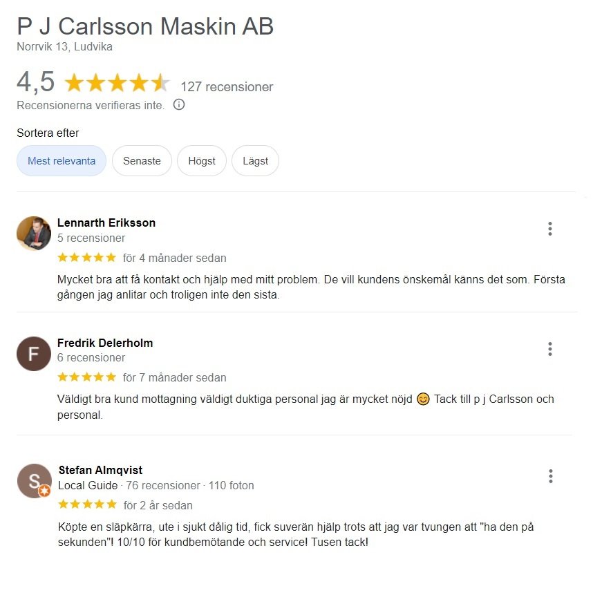 PJ Carlsson Maskin AB