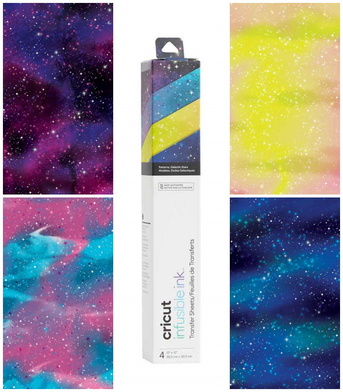 Infusible Ink Transfer Sheet 4-pack, Galactic Stars