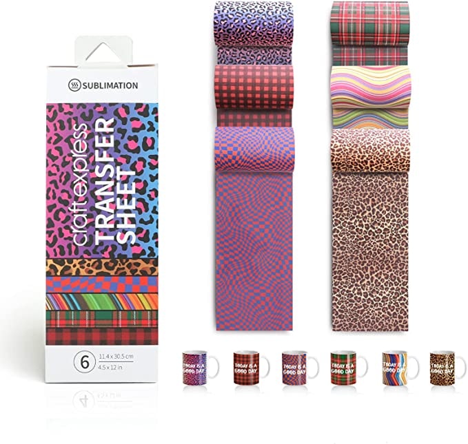 Craft Express Infusible Transfer 11,4 cm, Patterns
