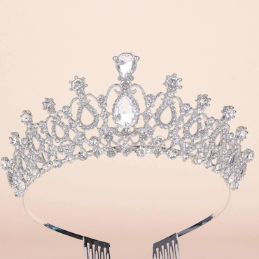 Kopia Rhinestone Decor Crown Hair Accessory
