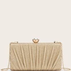 Iriseva elegant guld handväska