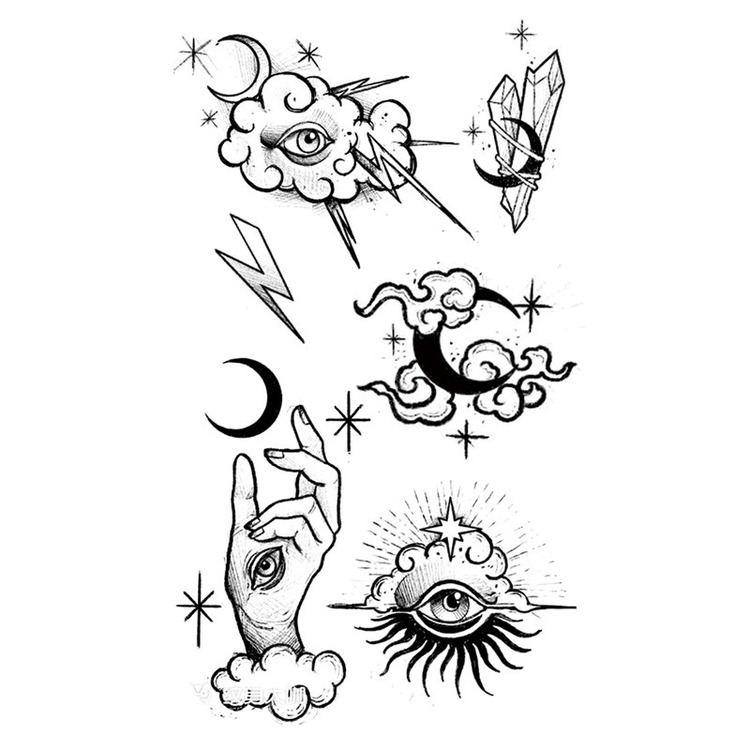 Iriseva öga multi-tatueringar