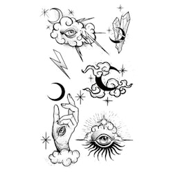 Iriseva öga multi-tatueringar