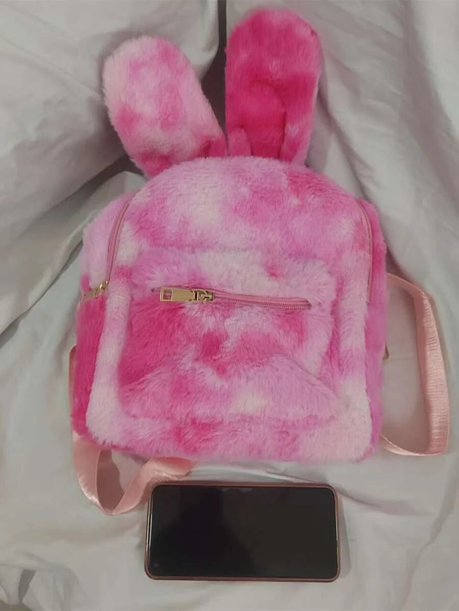 Rabbit Ear Decor Fluffy Classic Backpack