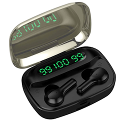 Digital Display Earphone Compatible With Bluetooth