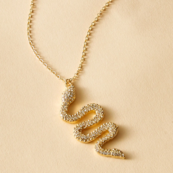 Serpentine Charm Necklace 1pc
