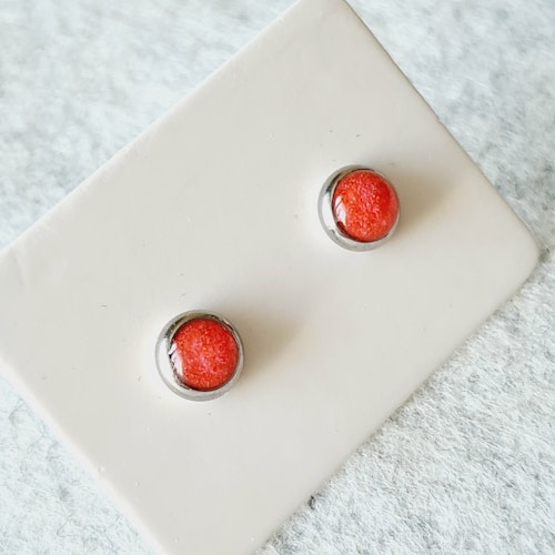 Örhänge MINI - rosa (6 mm)
