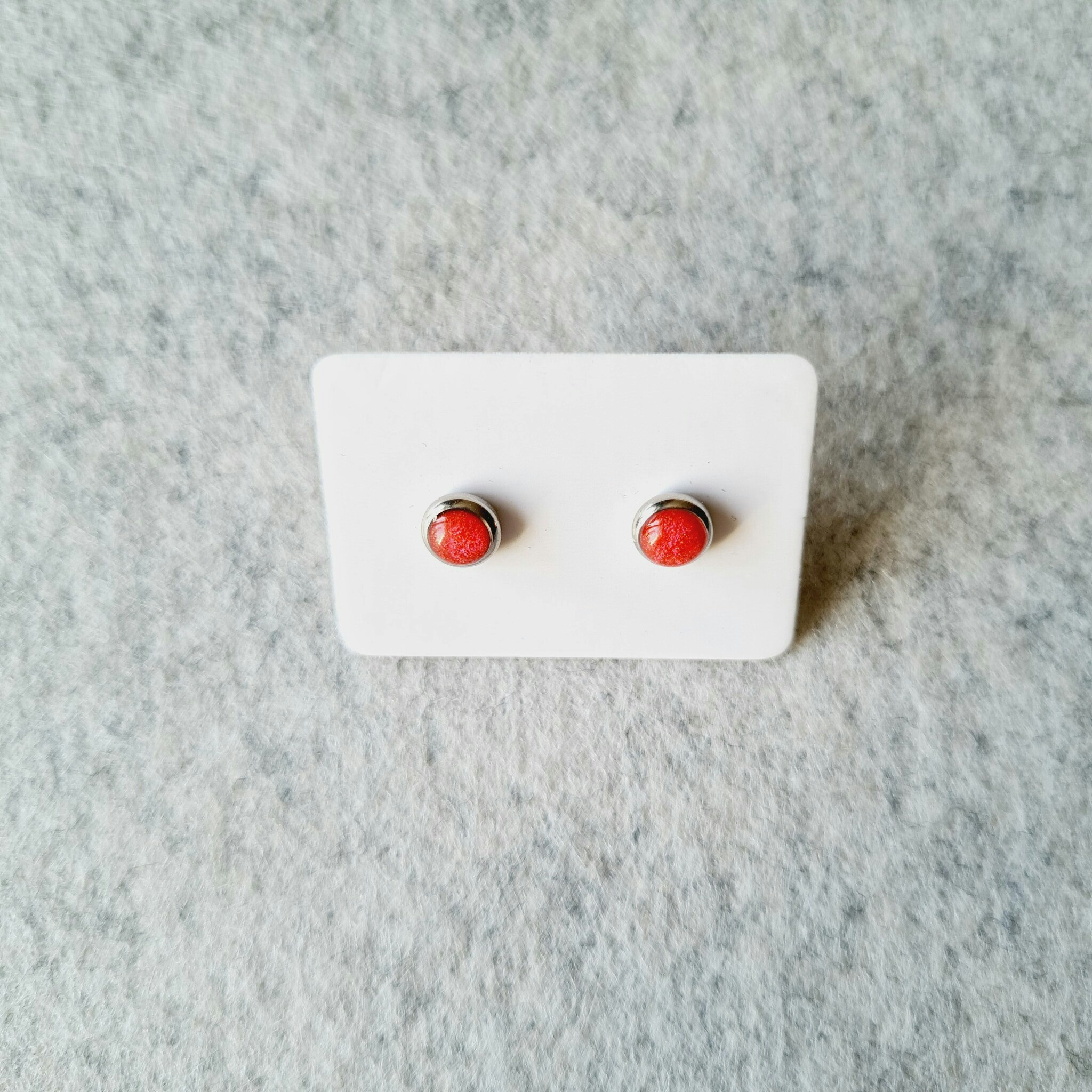 Örhänge MINI - rosa (6 mm)