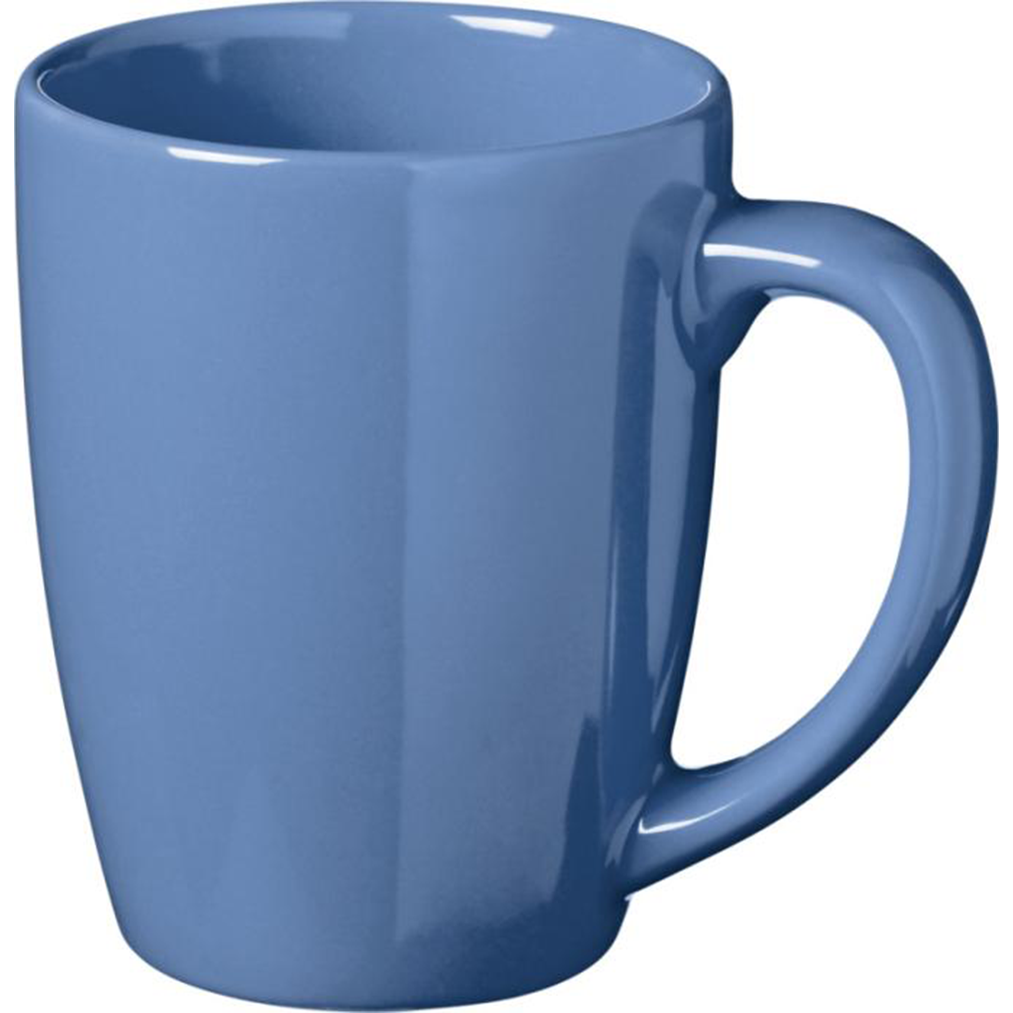 Klassisk keramisk kaffemugg i blått.