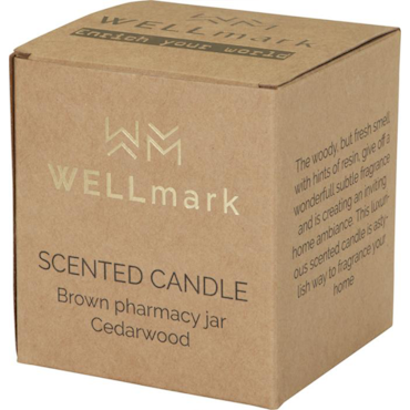 Wellmark doftljus 650 g med doft av cederträ