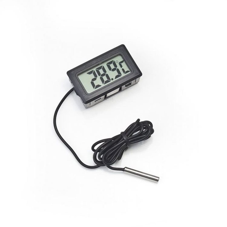 Digital Termometer -19.9 till +110 Grader svart