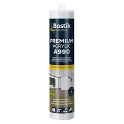 Bostik A990 Premium Acrylic Vit Akryltätningsmassa 300ml