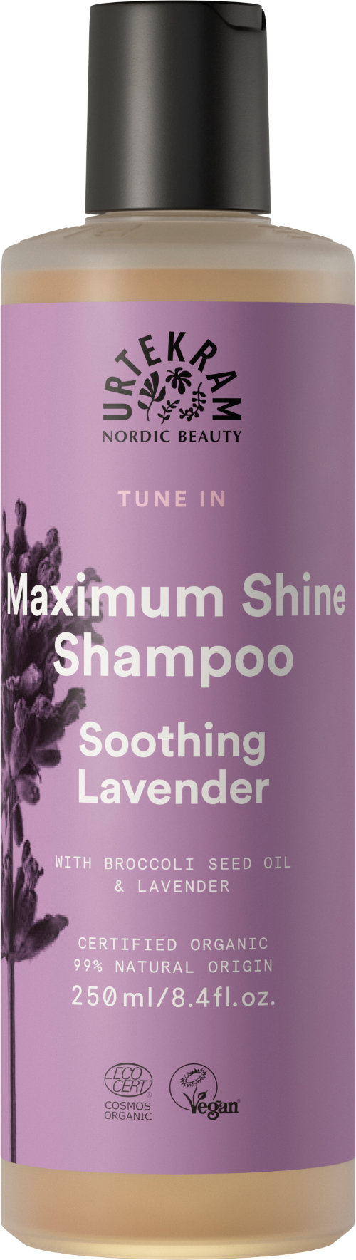 URTEKRAM, Soothing Lavender Maximum Shine Shampoo 250 ml