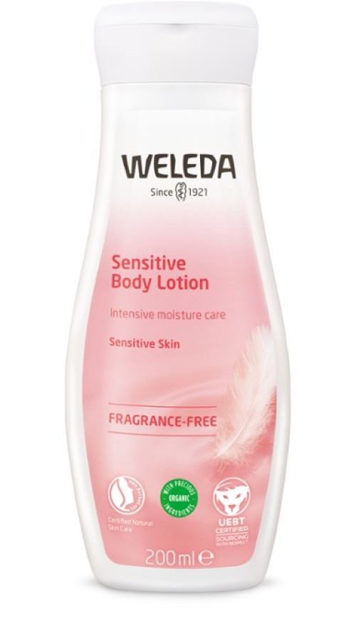 WELEDA, Sensitive Body Lotion 200 ml. - Lugnar och mjukgör känslig hud.  Weledas Sensitive Body Lotion är parfymfri