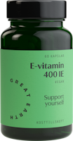 Great Earth, E-Vitamin 400 IE, 60 kapslar