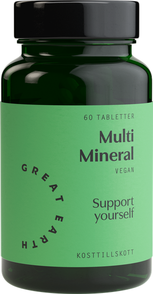 Great Earth, Multi Mineral, 60 tabletter