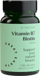 Great Earth, Vitamin B7- Biotin, 60 tabletter
