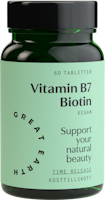 Great Earth, Vitamin B7- Biotin, 60 tabletter