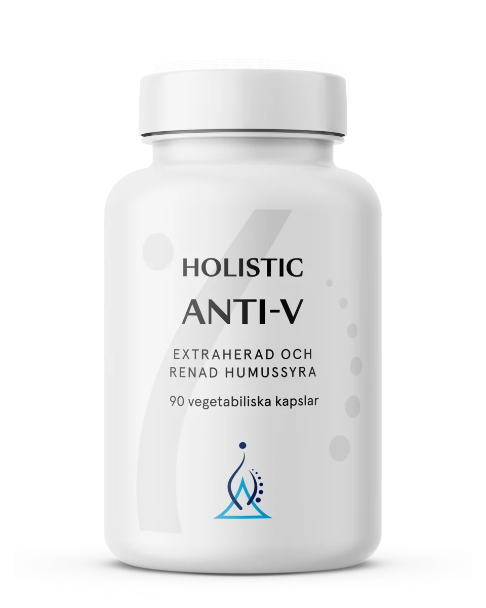 Holistic, ANTI-V, Humussyra är effektivt mot samtliga kända virus, 90 KAPSLAR