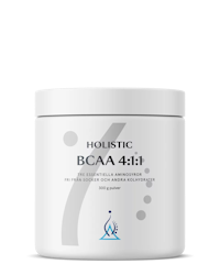 Holistic, BCAA 4:1:1, effektiviserar kroppens återhämtning och förmåga att bygga muskler 300 G