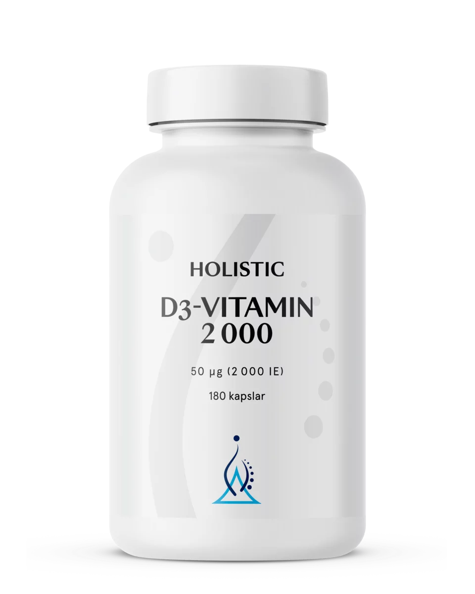 HOLISTIC, D3-VITAMIN 2000, 180 KAPSLAR