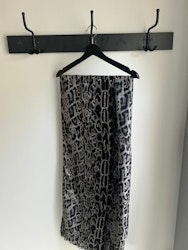 Sjal - Grå/Svart  (90x180 cm)