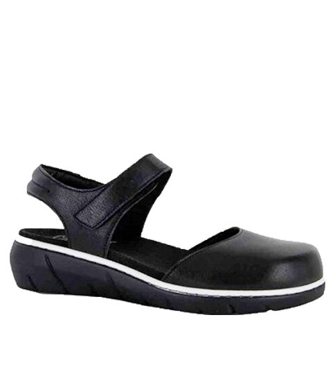 Cinnamon - Mirva svart sandal med täckt tå