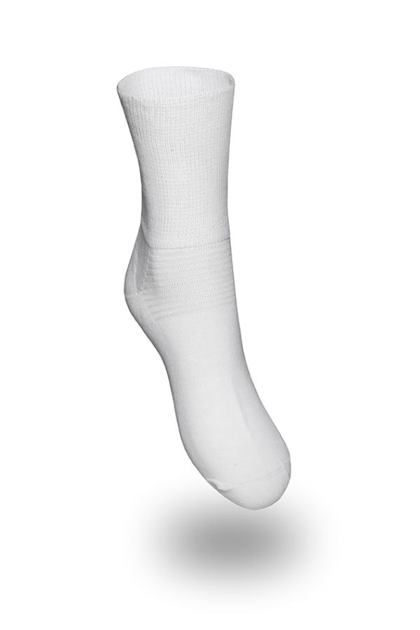 Medisox, PROSOX ANKEL, bomull Tunn sula, Dam och Herr,  Vit