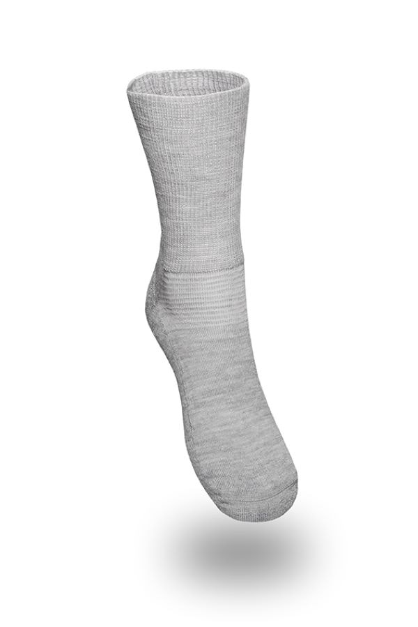 Medisox, PROSOX ANKEL, bomull Tunn sula, Dam och Herr, Silver