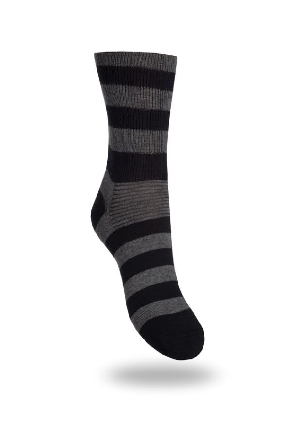 Medisox, PROSOX ANKEL, bomull Tunn sula, Dam och Herr, Svart/Antracit