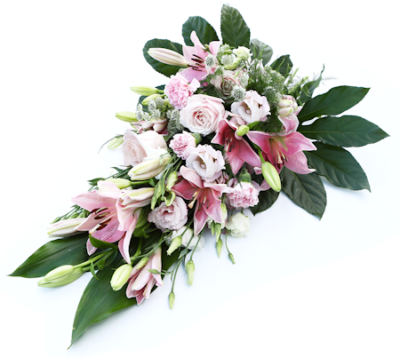 Lösbunden bukett i rosa perfektion