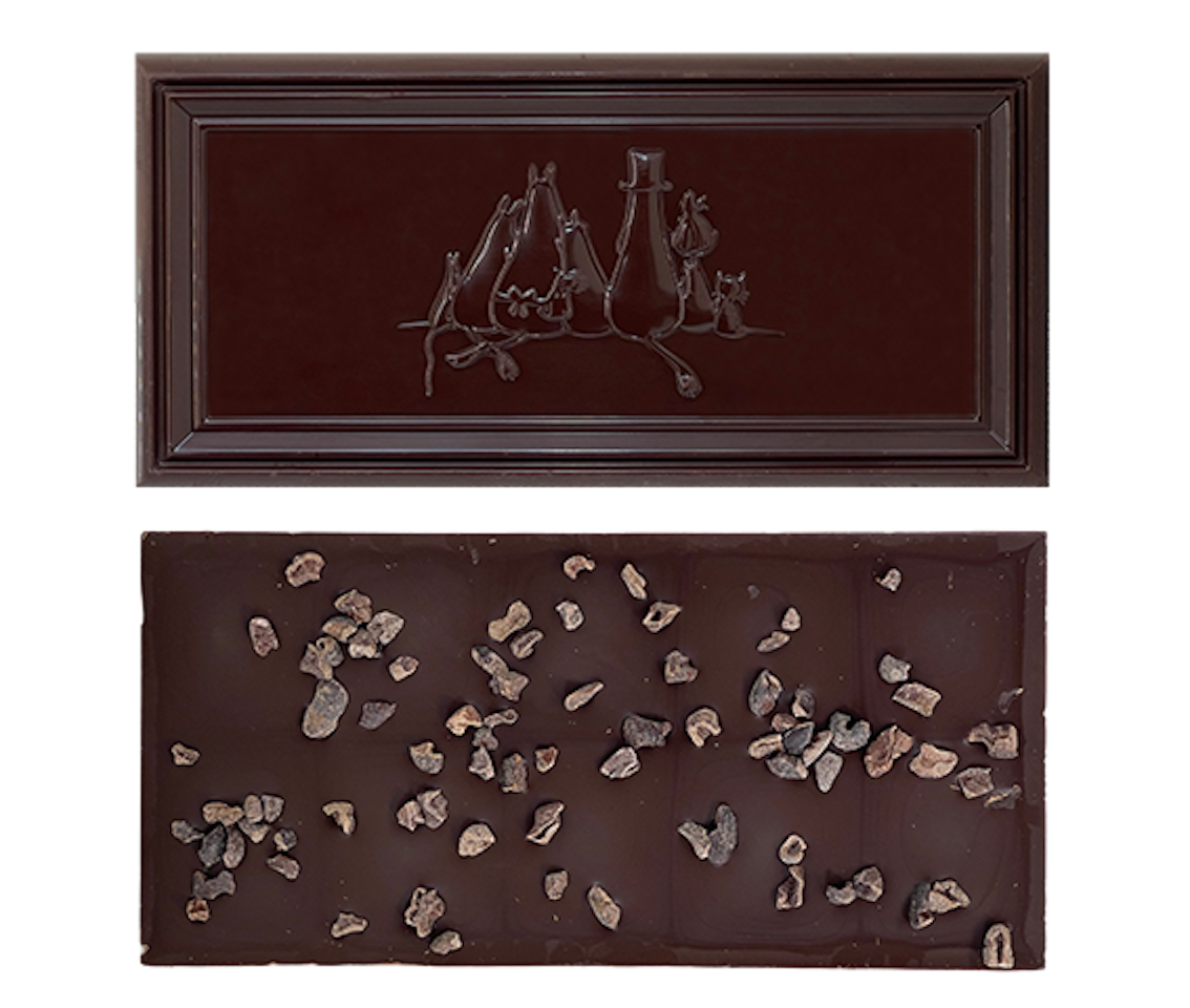 Organic Moomin Chocolate The Hattifatteners – Mörk choklad 70% med kakaonibs