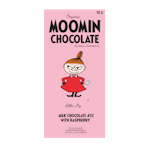 Organic Moomin Chocolate Little My – Mjölkchoklad 41% med hallon