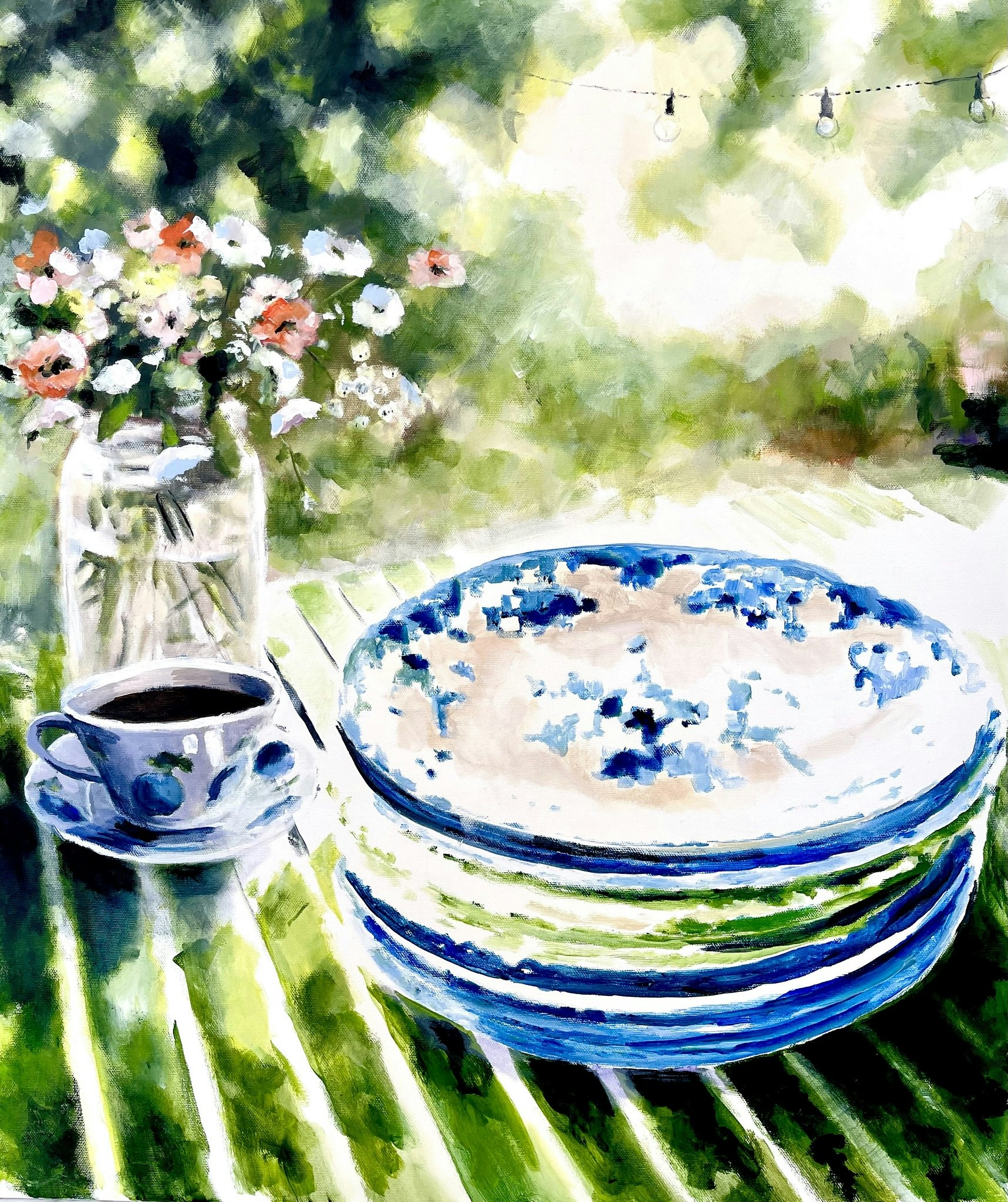 Kaffe i bersån 40x50