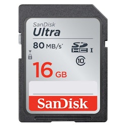 SANDISK Minneskort 16GB SDHC Ultra Class 10