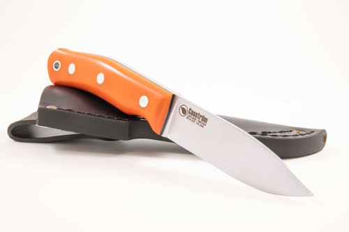 No.10 Swedish Forest Knife, Orange G10, Rostfritt