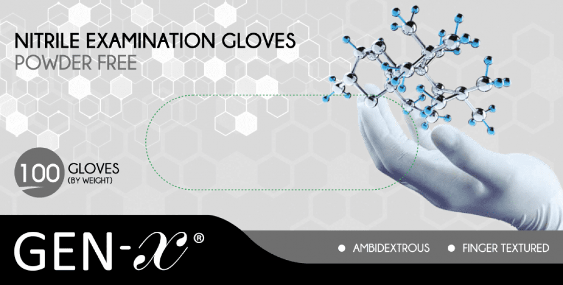 Handskar, nitril, otalkade, 100st box, Smart Gloves