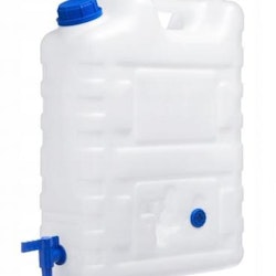 Vattendunk 20L med kran, för dricksvatten, plast