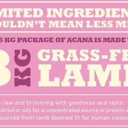 Acana Dog Grass-Fed Lamb 11,4 kg - ekologiskt hundfoder, 50% kött, lamm