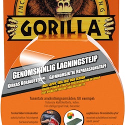 Gorilla Tape Genomskinlig Lagningstejp 8,2mx48mm